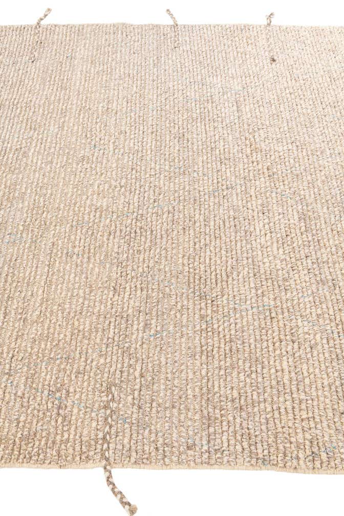 6' 7 x 9' Hand Knotted Moroccan Wool Rug