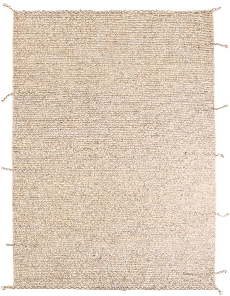 Detail image of 6' 7 x 9' Hand Knotted Moroccan Wool Rug