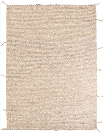 6' 7 x 9' Hand Knotted Moroccan Wool Rug