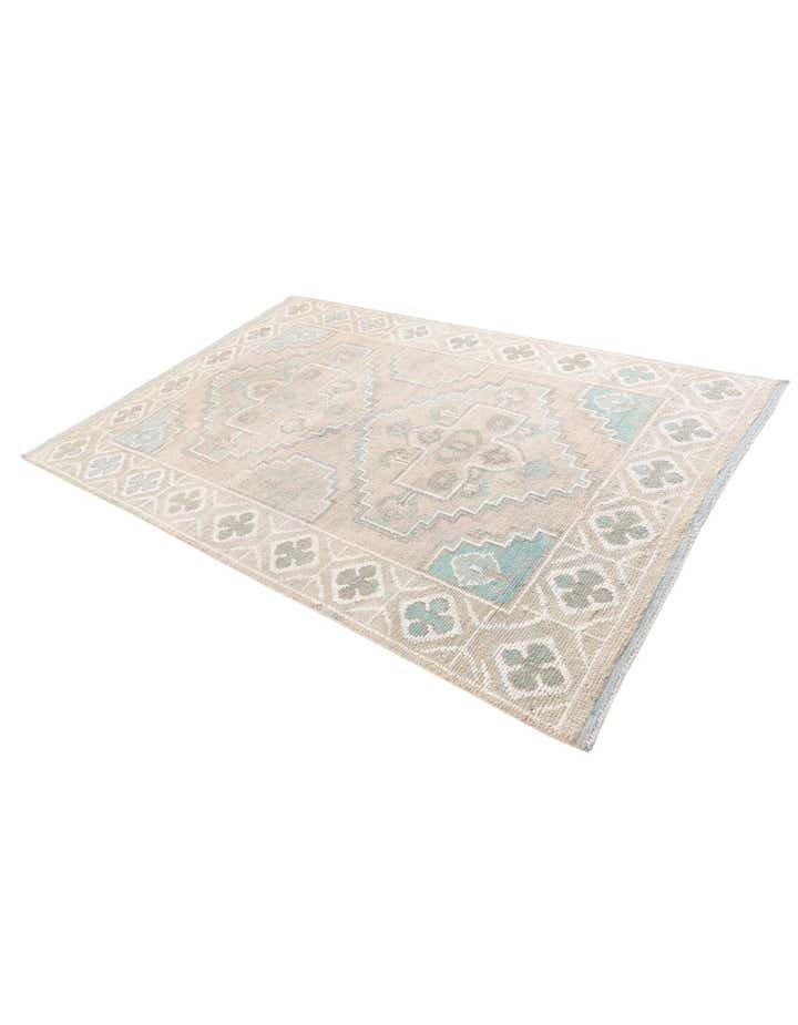 6' x 8' 9 Hand Knotted Moroccan Wool Rug