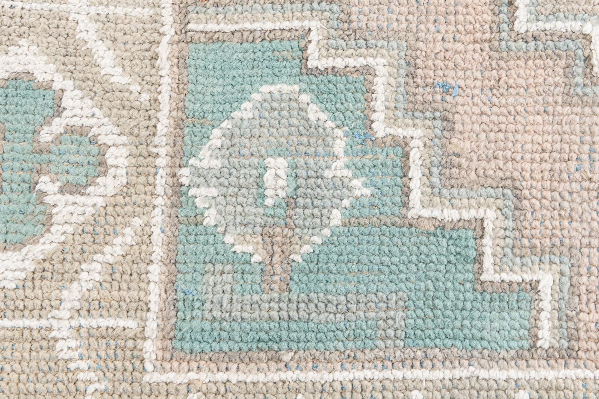 6' x 8' 9 Hand Knotted Moroccan Wool Rug