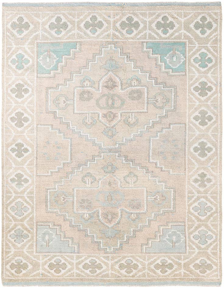 Detail image of 6' x 8' 9 Hand Knotted Moroccan Wool Rug