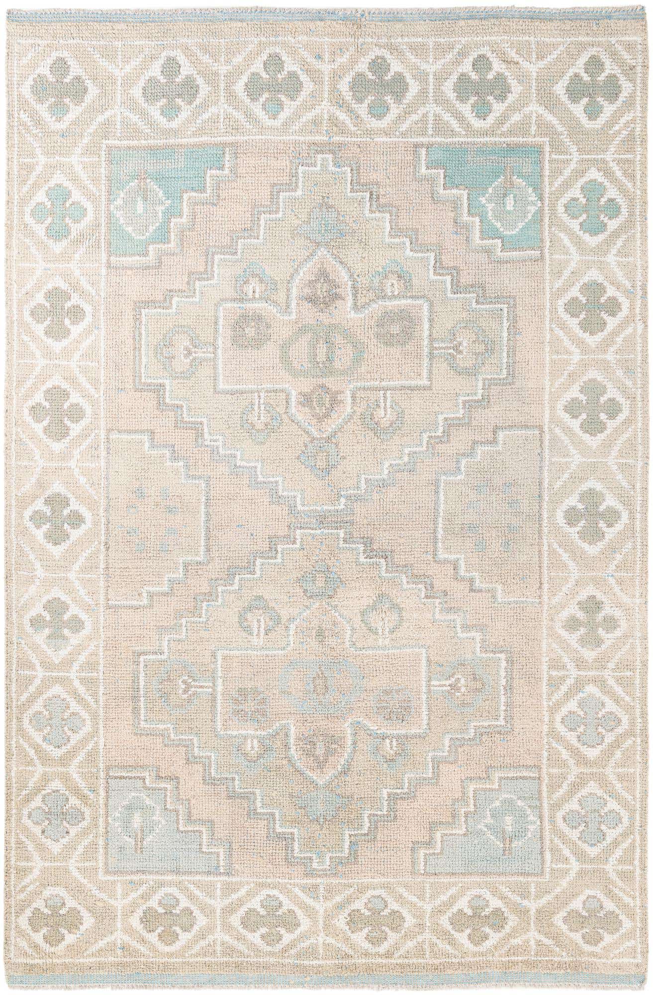 6' x 8' 9 Hand Knotted Moroccan Wool Rug