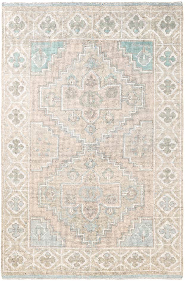 Detail image of 6' x 8' 9 Hand Knotted Moroccan Wool Rug