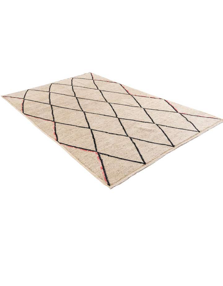 5' 3 x 8' 3 Hand Knotted Moroccan Wool Rug