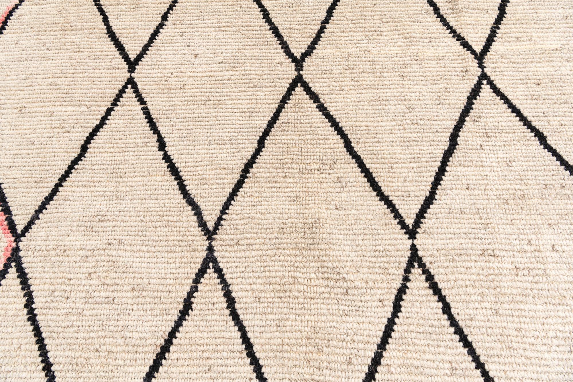 5' 3 x 8' 3 Hand Knotted Moroccan Wool Rug