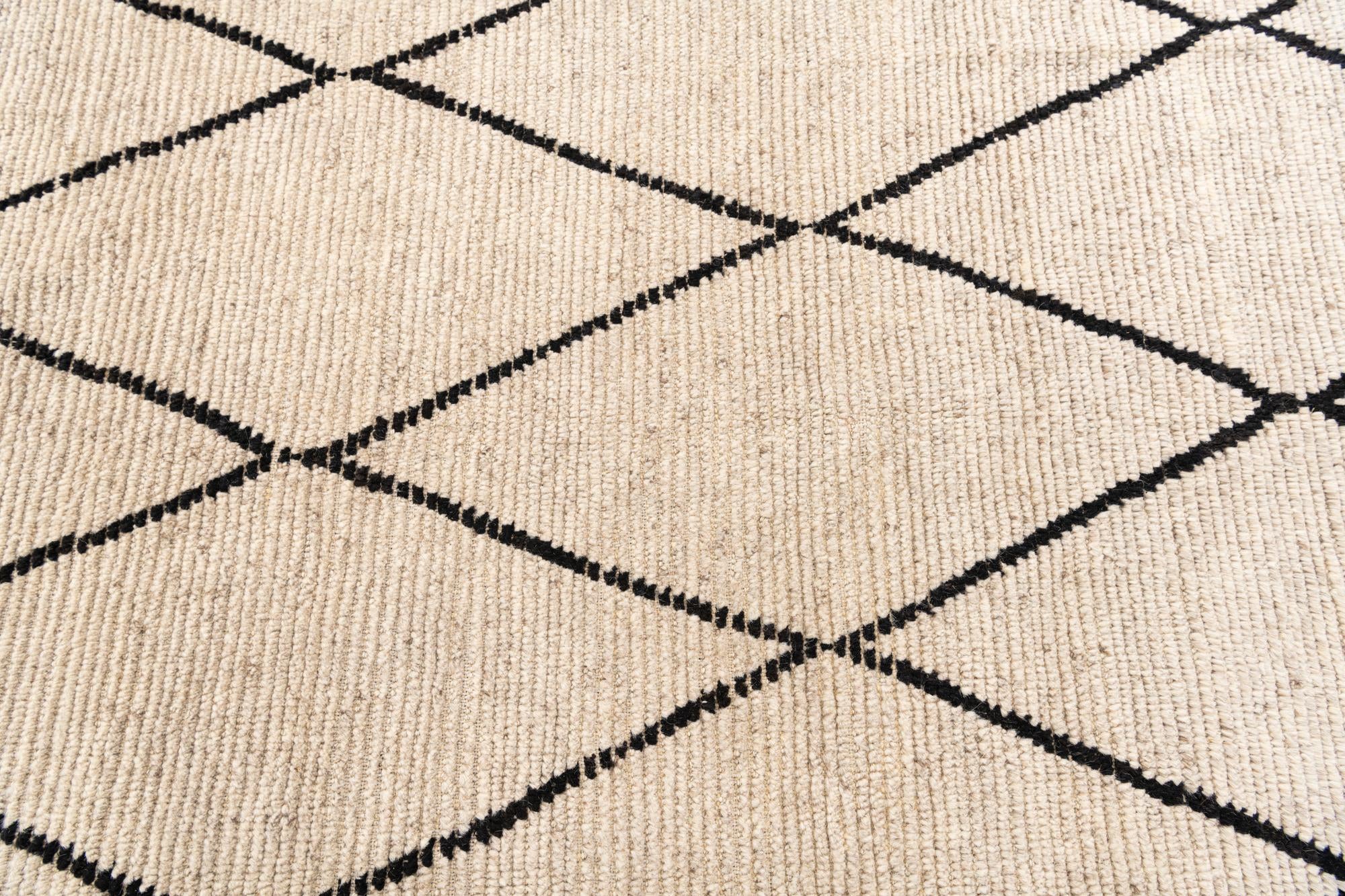 5' 3 x 8' 3 Hand Knotted Moroccan Wool Rug