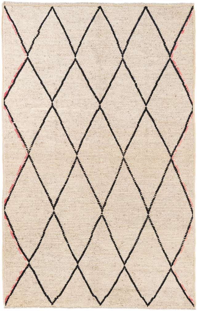 5' 3 x 8' 3 Hand Knotted Moroccan Wool Rug