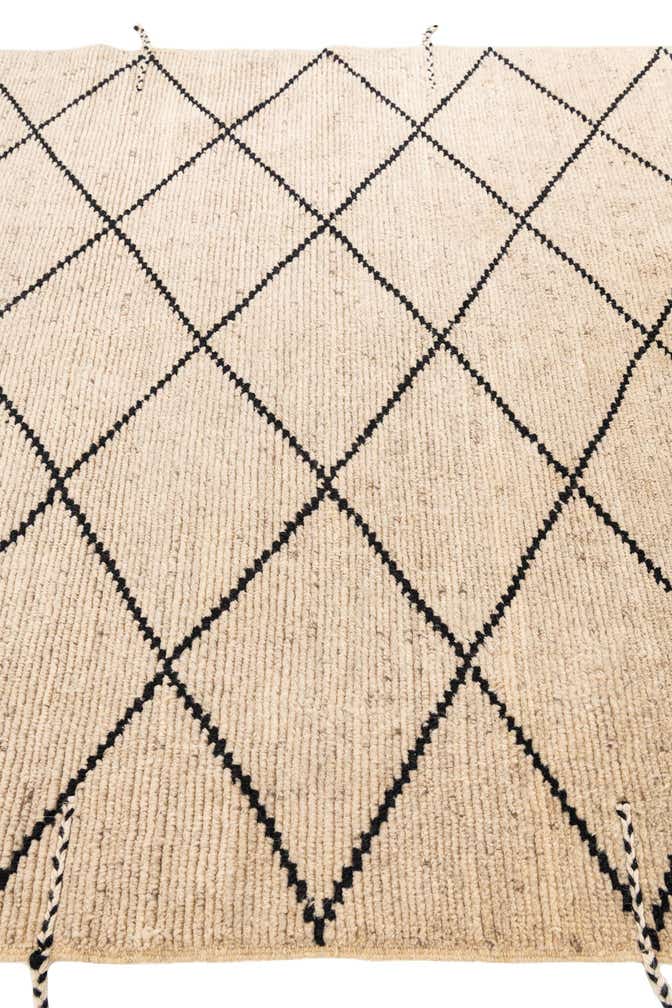 6' 2 x 9' 1 Hand Knotted Moroccan Wool Rug