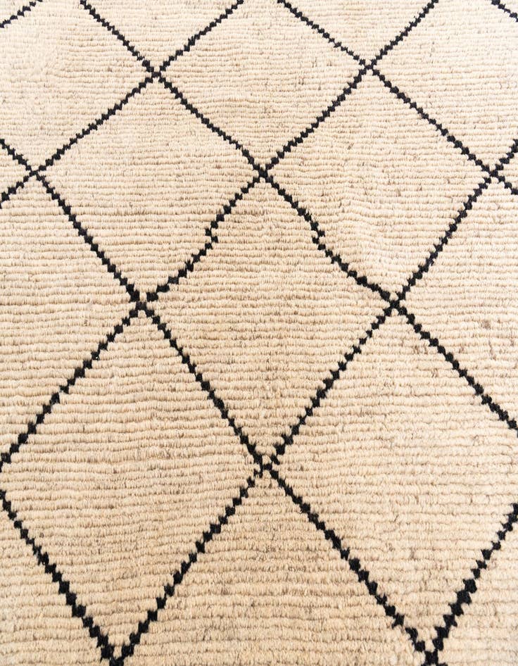 Detail image of 6' 2 x 9' 1  Hand Knotted Moroccan Wool Rug