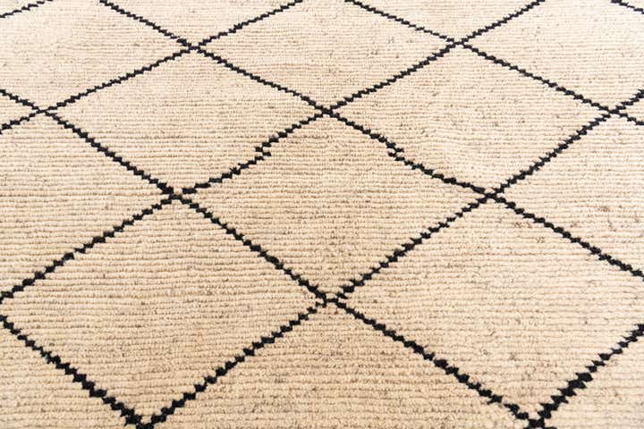 6' 2 x 9' 1 Hand Knotted Moroccan Wool Rug