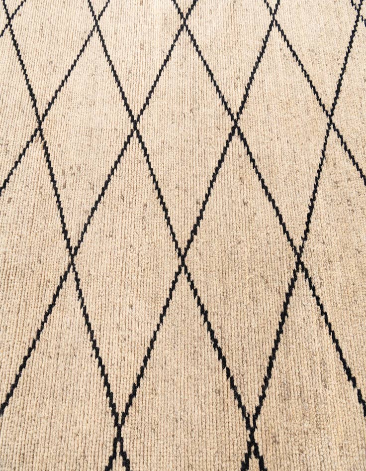 Detail image of 6' 2 x 9' 1  Hand Knotted Moroccan Wool Rug