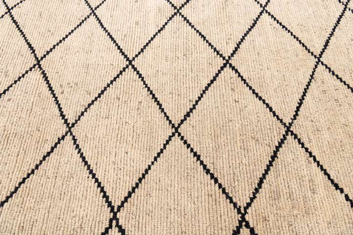 6' 2 x 9' 1 Hand Knotted Moroccan Wool Rug