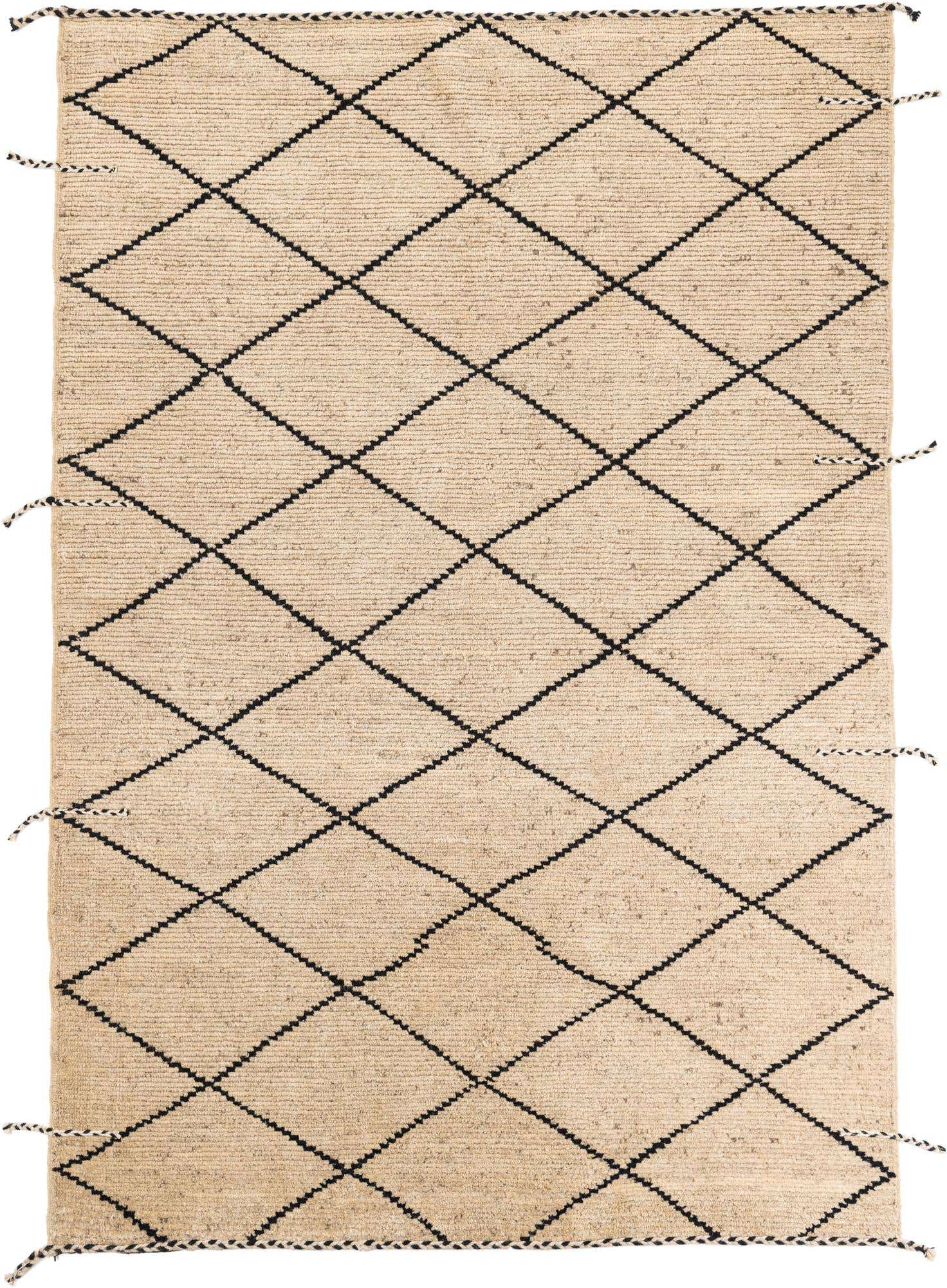 6' 2 x 9' 1 Hand Knotted Moroccan Wool Rug