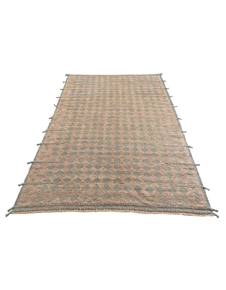 6' 9 x 10' Hand Knotted Moroccan Wool Rug