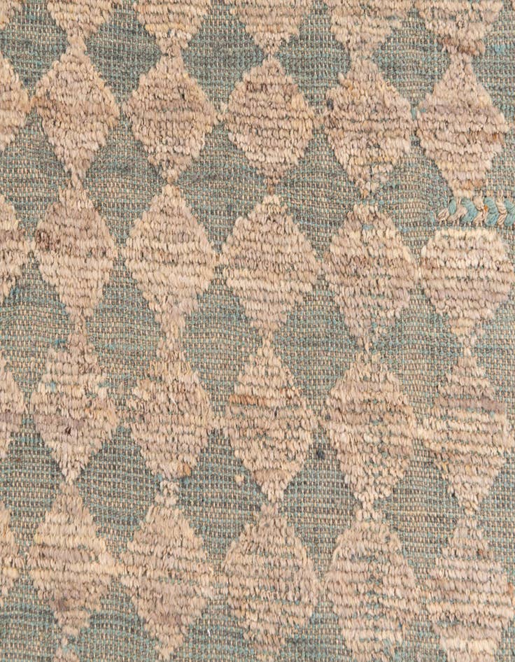 Detail image of 6' 9 x 10'  Hand Knotted Moroccan Wool Rug