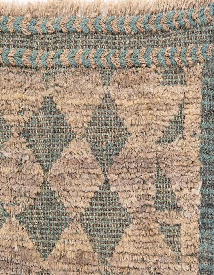 Detail image of 6' 9 x 10'  Hand Knotted Moroccan Wool Rug