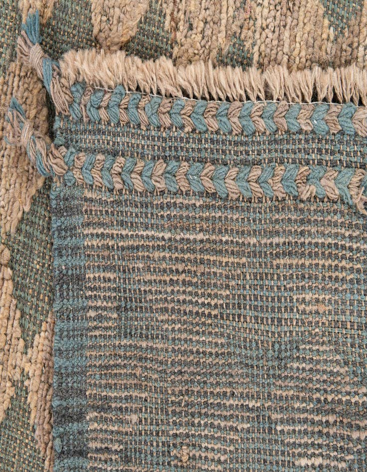 Detail image of 6' 9 x 10'  Hand Knotted Moroccan Wool Rug