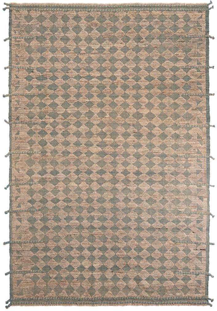 6' 9 x 10' Hand Knotted Moroccan Wool Rug
