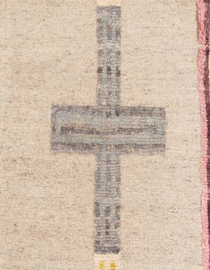 Detail image of 5' 10 x 9' 7 Hand Knotted Moroccan Wool Rug