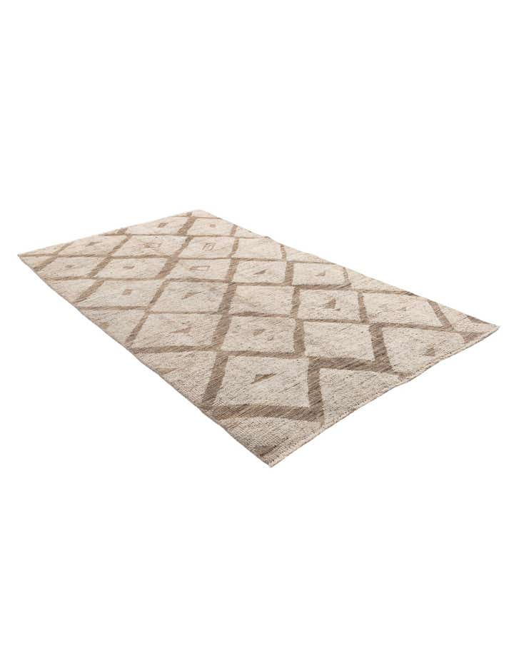 4' 4 x 7' 9 Hand Knotted Moroccan Wool Rug