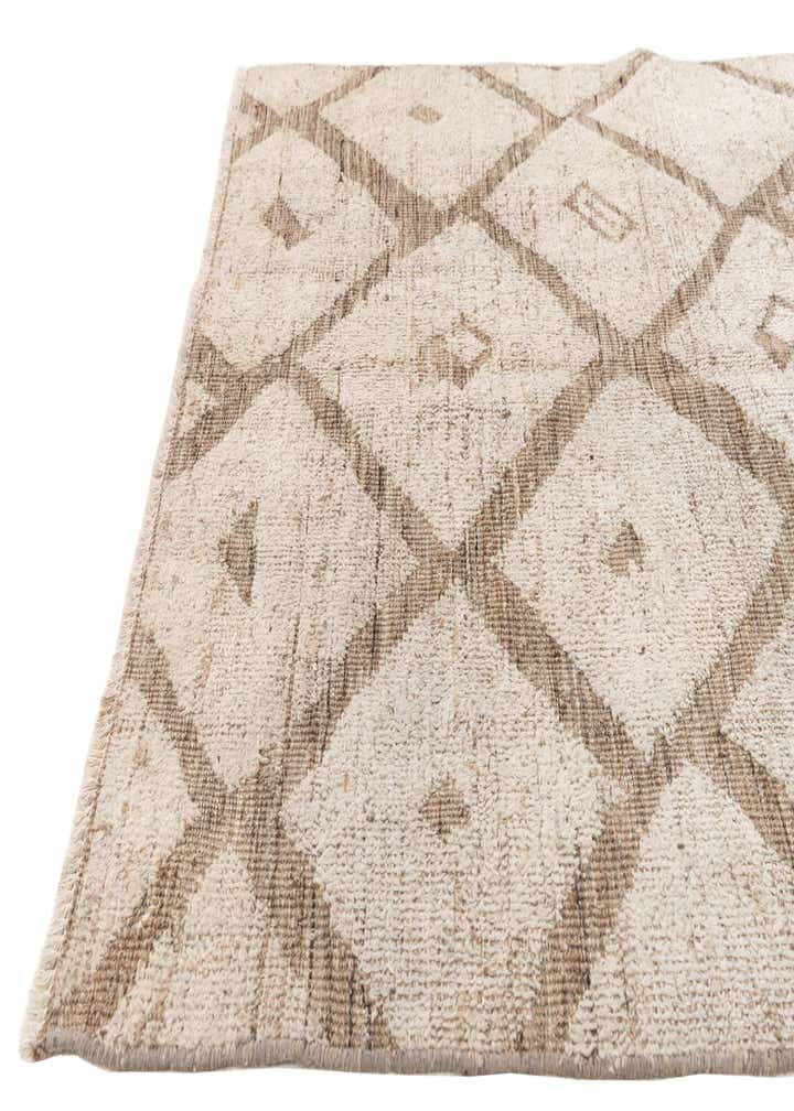 4' 4 x 7' 9 Hand Knotted Moroccan Wool Rug