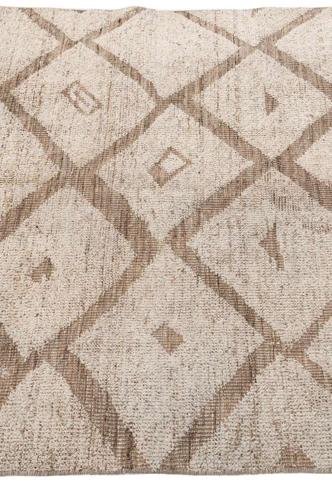 4' 4 x 7' 9 Hand Knotted Moroccan Wool Rug