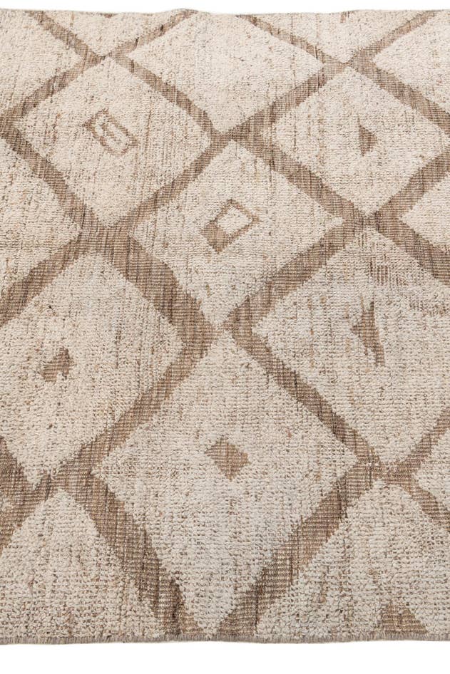 Detail image of 4' 4 x 7' 9 Hand Knotted Moroccan Wool Rug