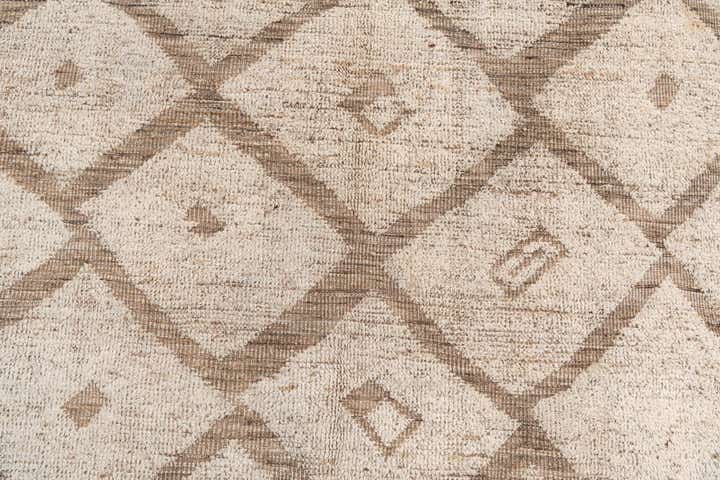 4' 4 x 7' 9 Hand Knotted Moroccan Wool Rug