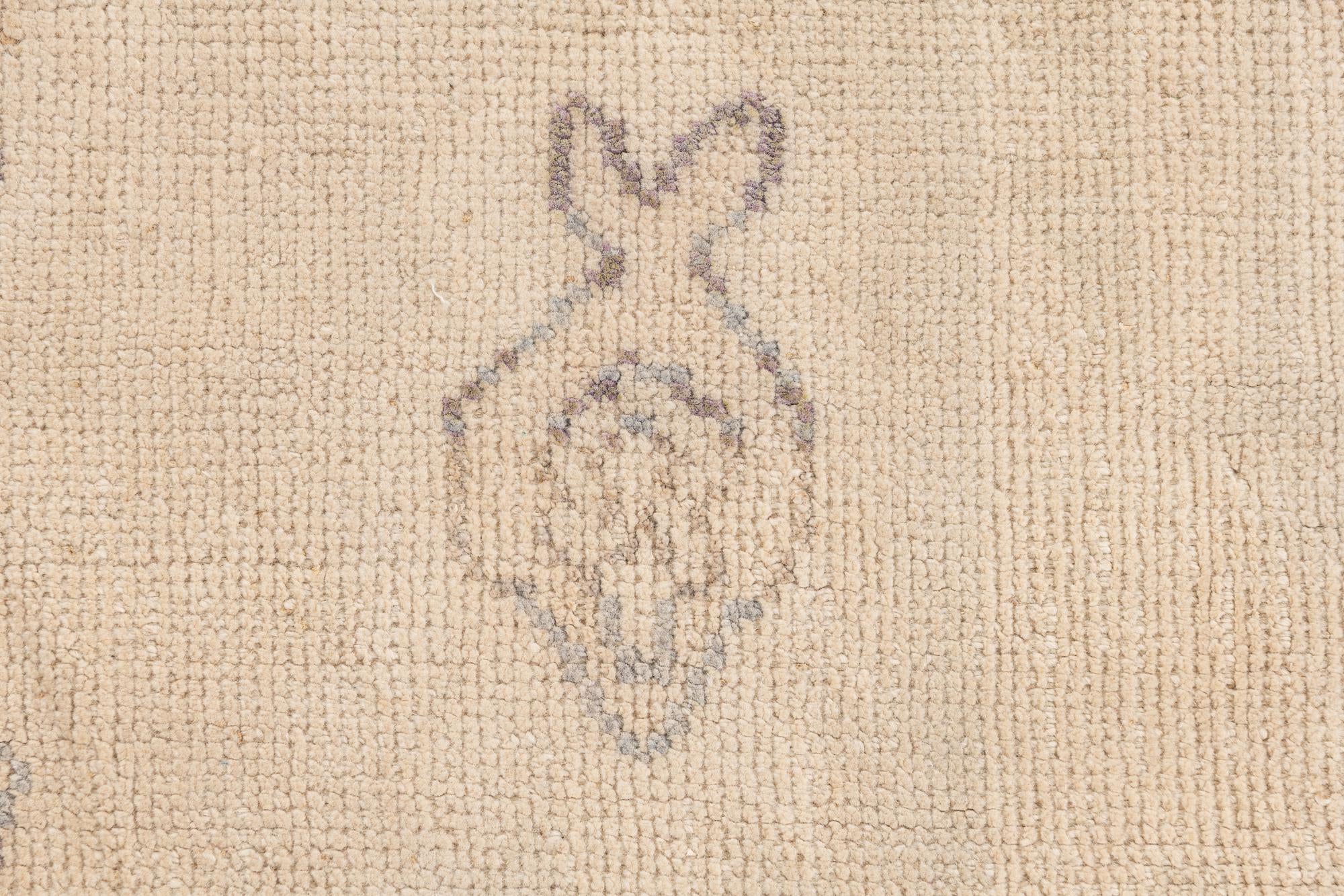 5' 5 x 7' 1 Hand Knotted Moroccan Wool Rug