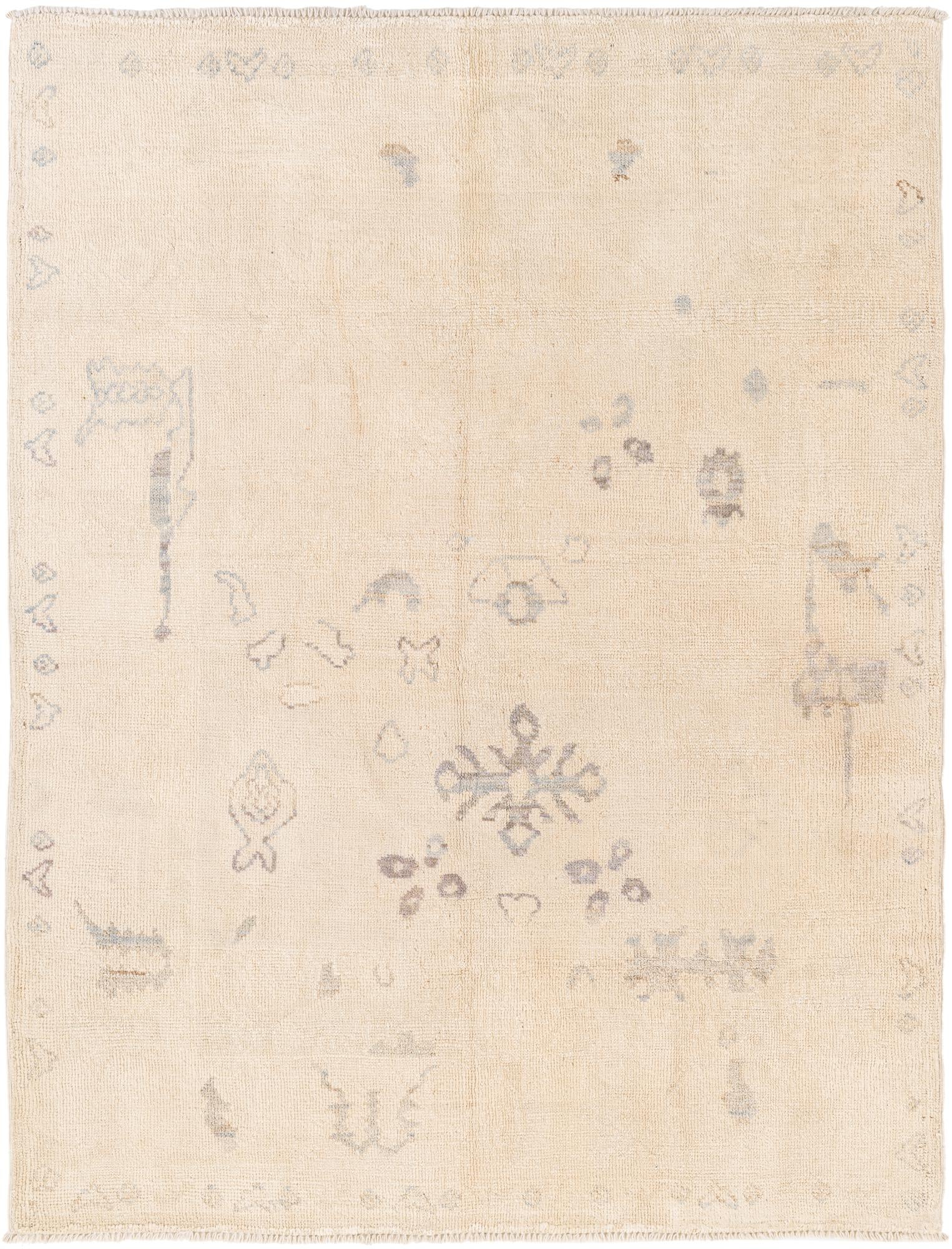 5' 5 x 7' 1 Hand Knotted Moroccan Wool Rug