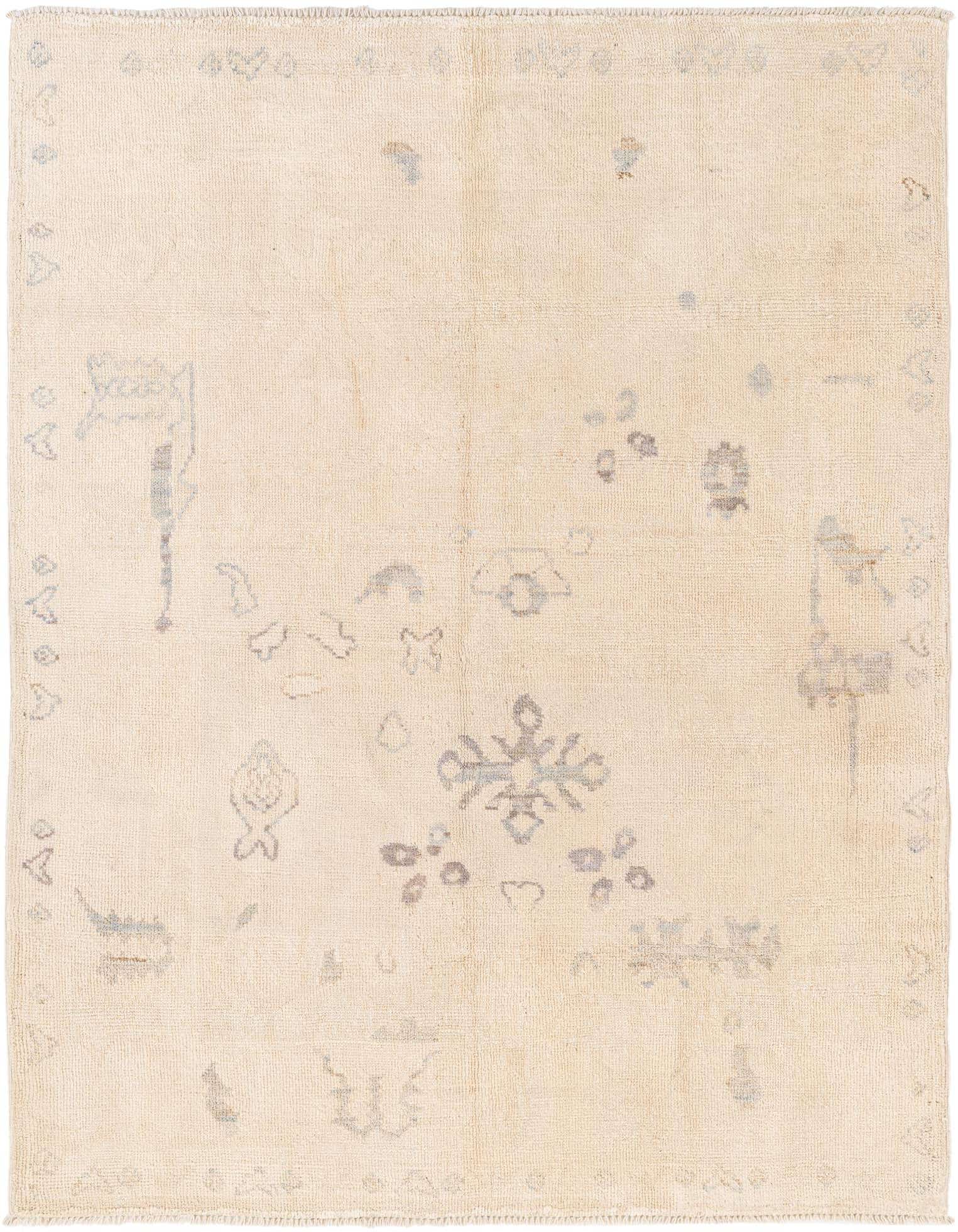 5' 5 x 7' 1 Hand Knotted Moroccan Wool Rug