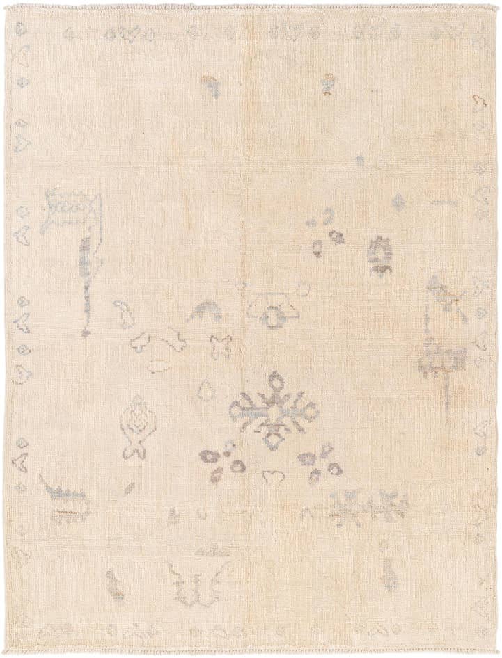 Detail image of 5' 5 x 7' 1 Hand Knotted Moroccan Wool Rug