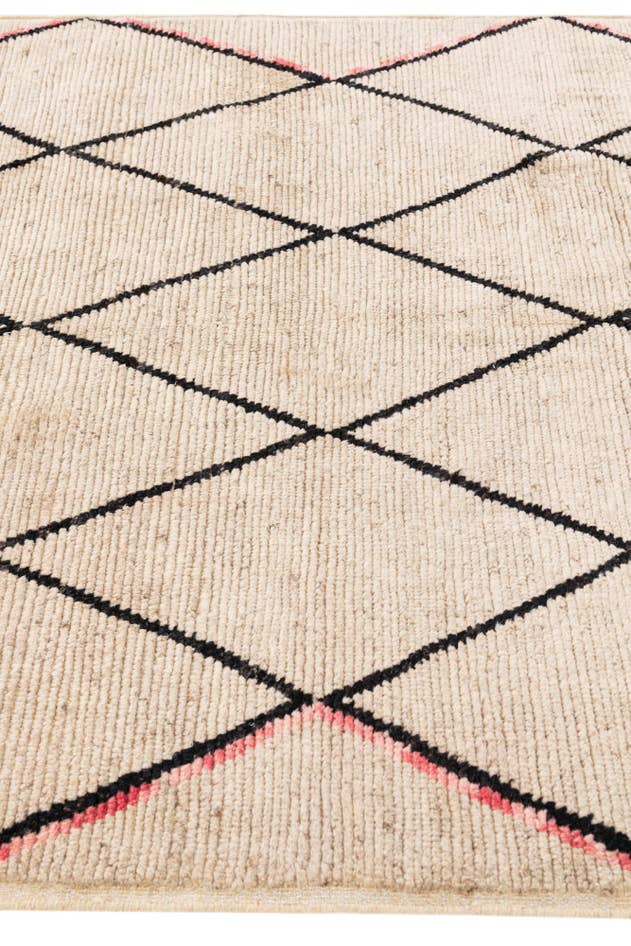 Detail image of 5' 4 x 7' 9 Hand Knotted Moroccan Wool Rug