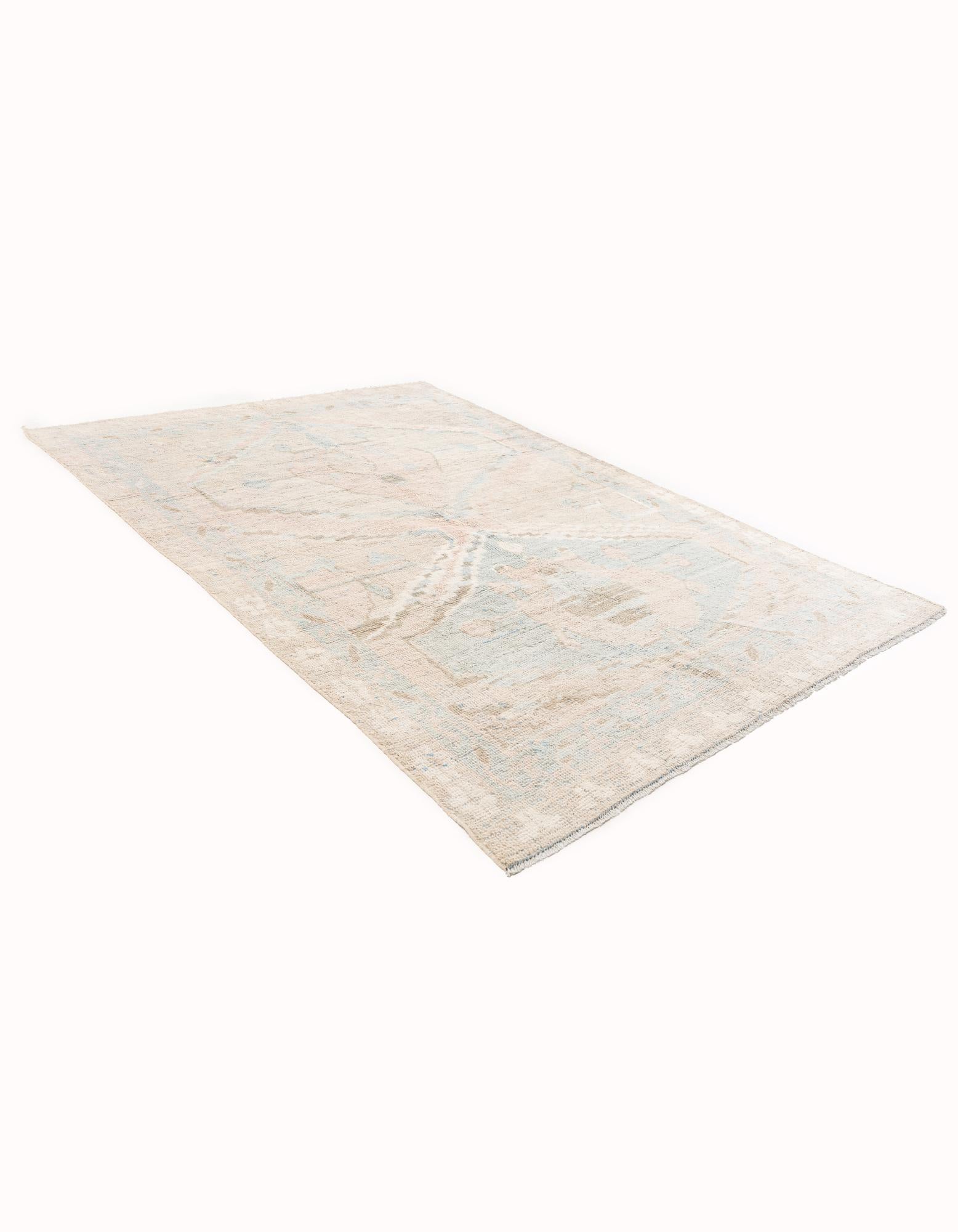 7' 2 x 10' Hand Knotted Moroccan Wool Rug