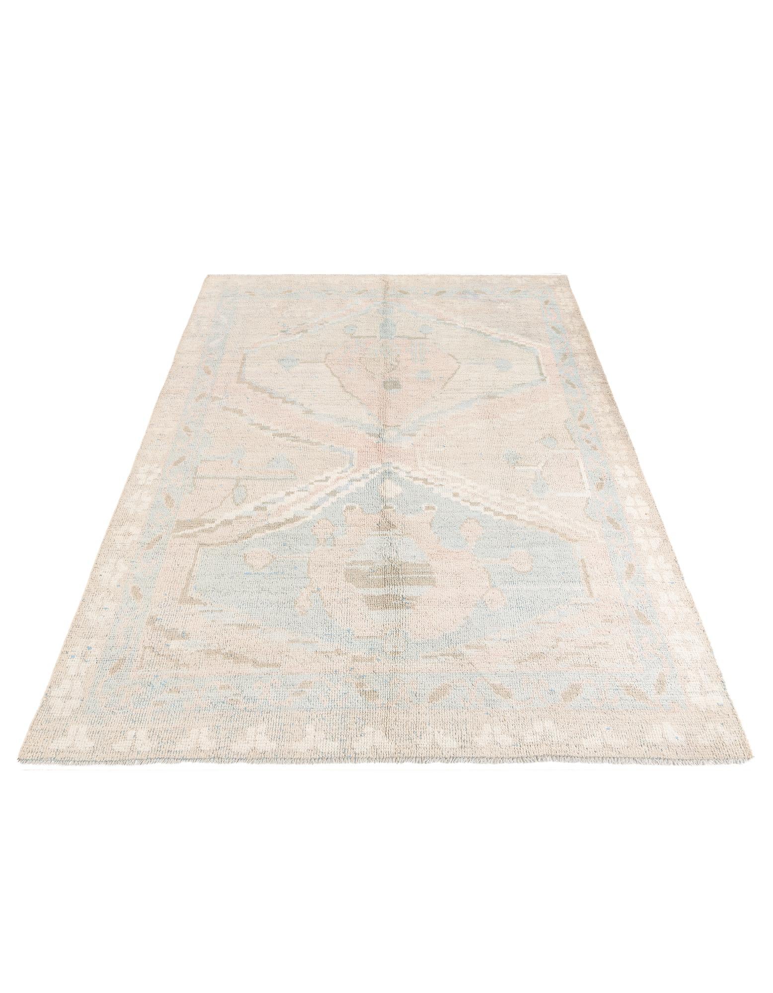 7' 2 x 10' Hand Knotted Moroccan Wool Rug