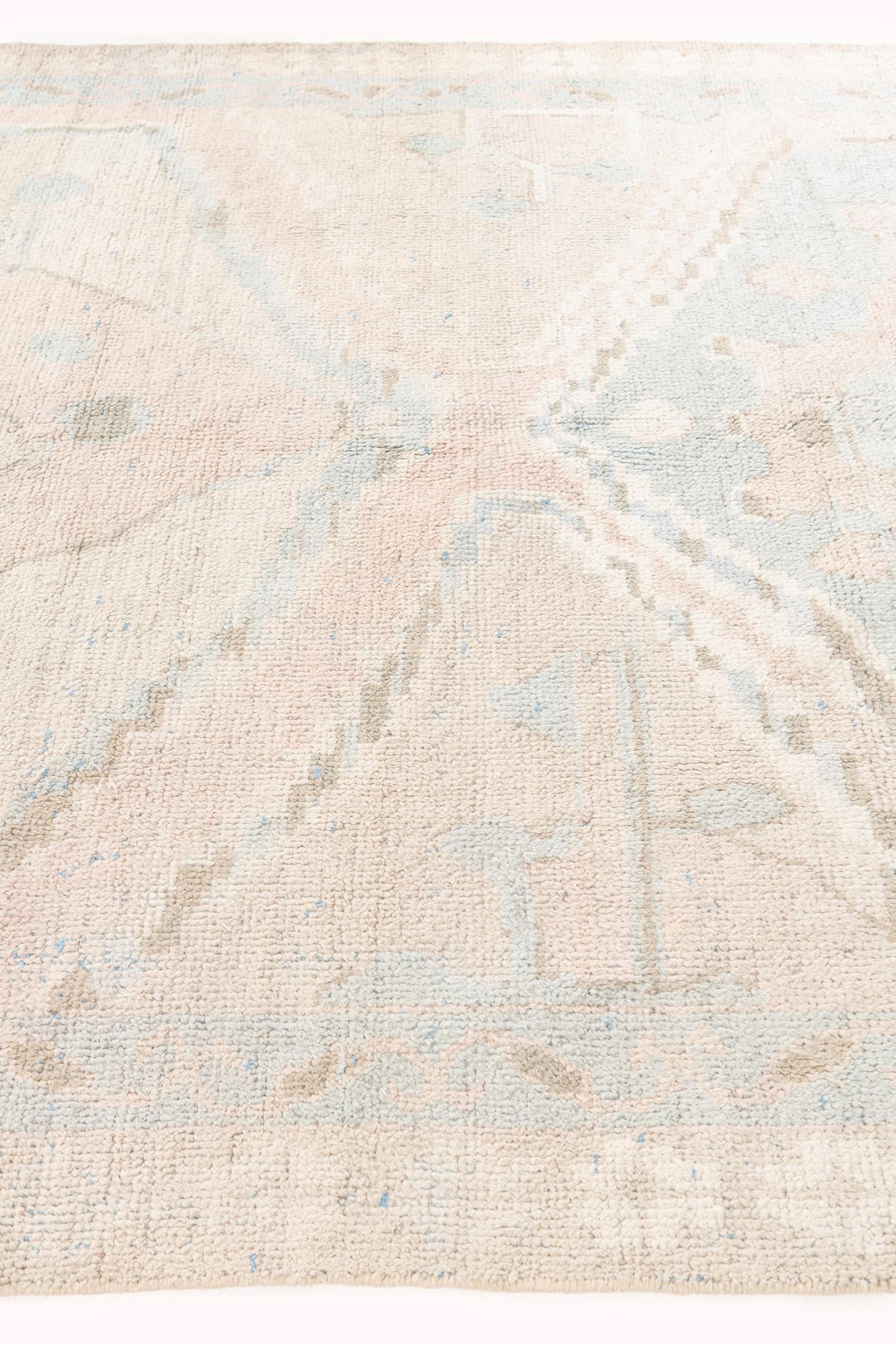 7' 2 x 10' Hand Knotted Moroccan Wool Rug