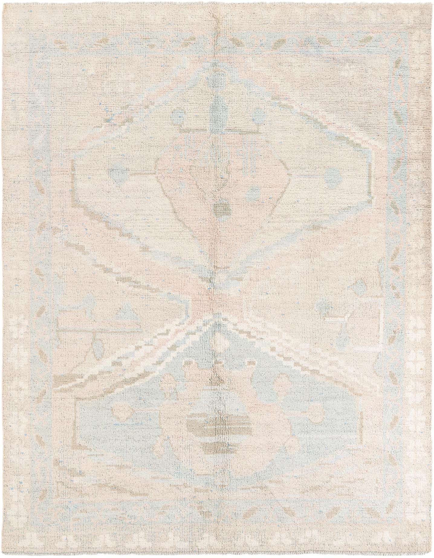 7' 2 x 10' Hand Knotted Moroccan Wool Rug