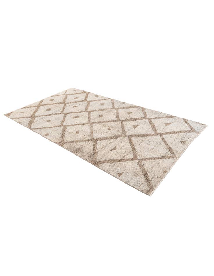 Detail image of 4' 3 x 7' 8 Hand Knotted Moroccan Wool Rug