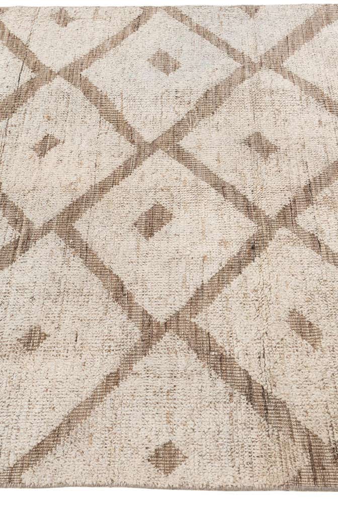 4' 3 x 7' 8 Hand Knotted Moroccan Wool Rug