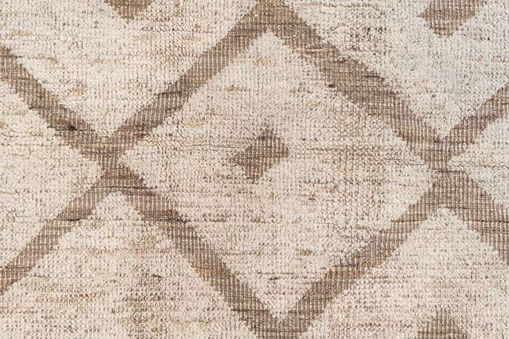 4' 3 x 7' 8 Hand Knotted Moroccan Wool Rug