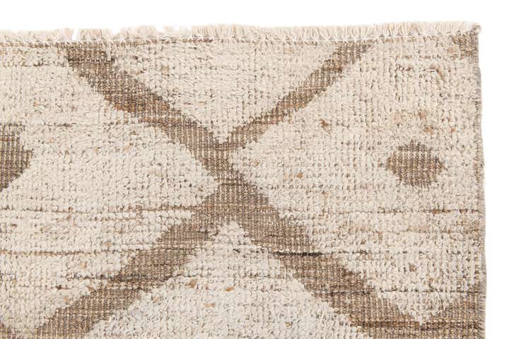 4' 3 x 7' 8 Hand Knotted Moroccan Wool Rug