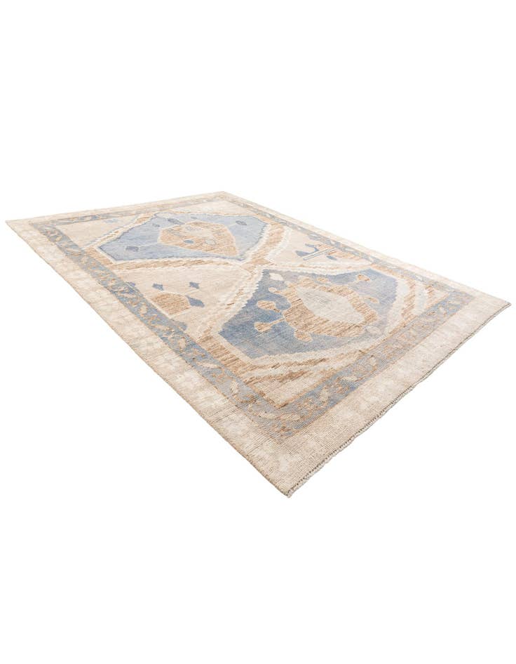 Detail image of 8' 10 x 12'  Hand Knotted Moroccan Wool Rug