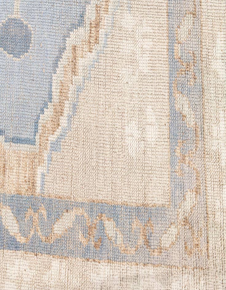 Detail image of 8' 10 x 12'  Hand Knotted Moroccan Wool Rug