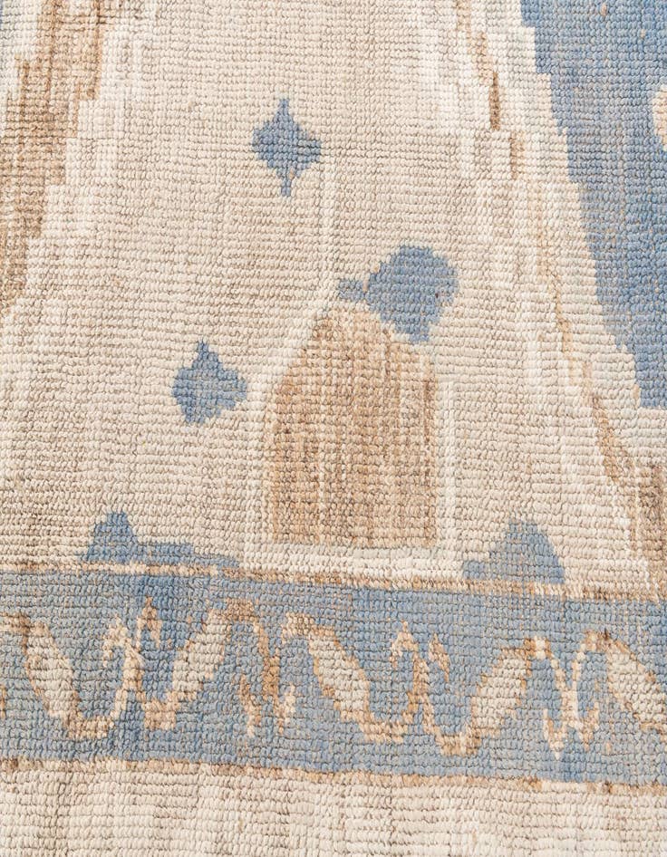 Detail image of 8' 10 x 12'  Hand Knotted Moroccan Wool Rug