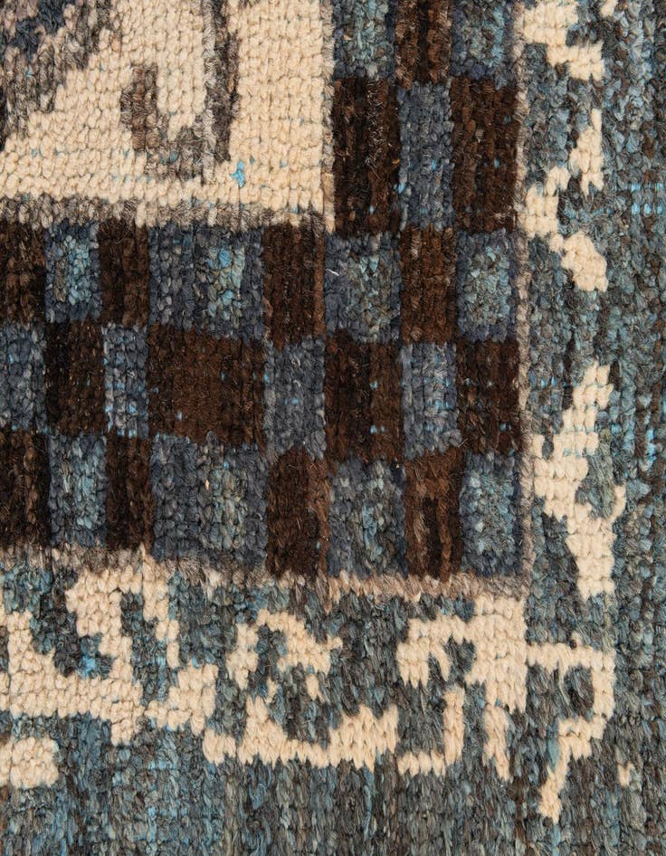 Detail image of 8' x 10' 4  Hand Knotted Moroccan Wool Rug