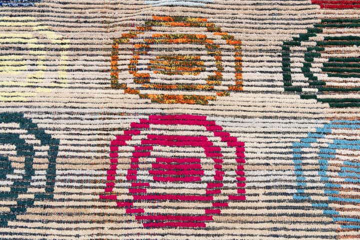 5' 6 x 8' 4 Hand Knotted Moroccan Wool Rug