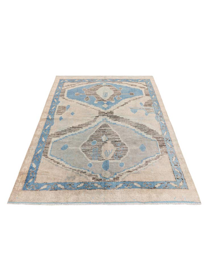 Detail image of 7' 2 x 10'  Hand Knotted Moroccan Wool Rug