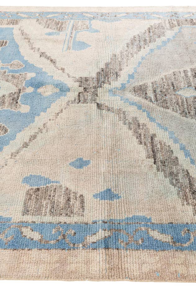 Detail image of 7' 2 x 10' Hand Knotted Moroccan Wool Rug