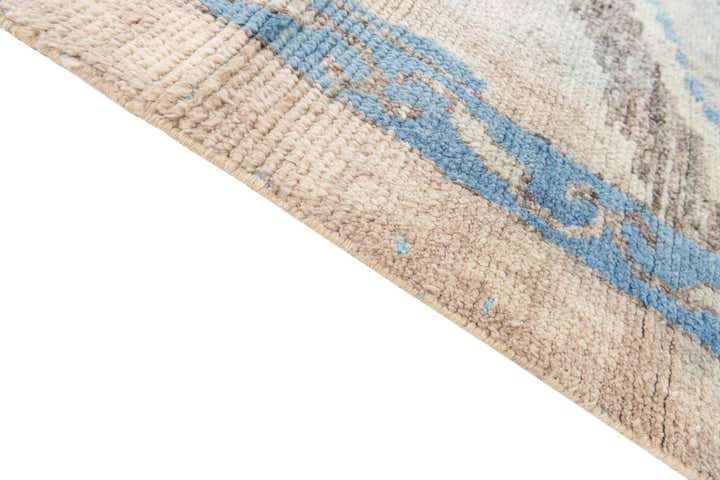 7' 2 x 10' Hand Knotted Moroccan Wool Rug